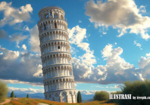 kemiringan menara pisa