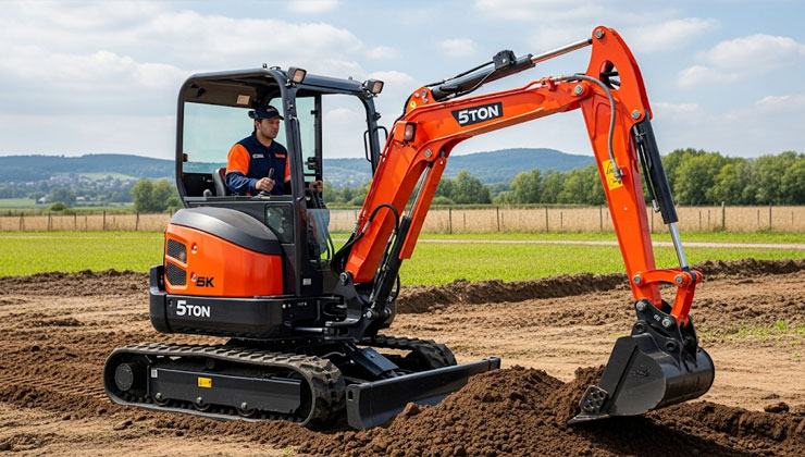 mini excavator 5 ton